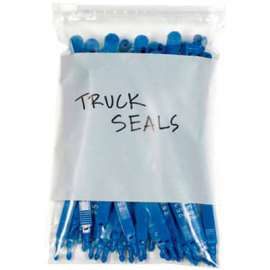 Global Industrial Slide Seal Reclosable Poly Bags W/White Block, 9"W x 12-1/2"L, 3 Mil 100/pk
