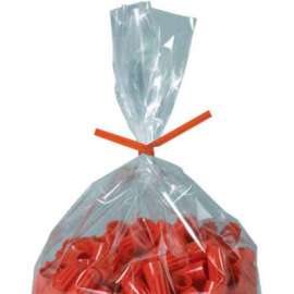 Global Industrial Paper Twist Ties, 12"L x 5/32"W, Orange, 2000/Pack