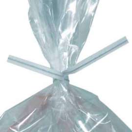 Global Industrial Paper Twist Ties, 6"L x 5/32"W, White, 2000/Pack