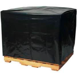 Global Industrial Pallet Covers, 48"W x 46"D x 72"H, 2 Mil, Black, 50/Roll