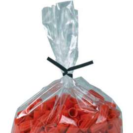 Global Industrial Plastic Twist Ties, 6"L x 5/32"W, Black, 2000/Pack