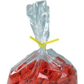 Global Industrial Plastic Twist Ties, 8"L x 5/32"W, Yellow, 2000/Pack