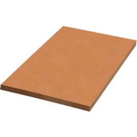 Global Industrial Single Wall Corrugated Sheets, 12"L x 20"W, Kraft