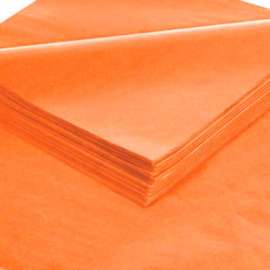 Global Industrial Gift Grade Tissue Paper, 20"W x 30"L, Orange, 480 Sheets
