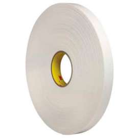 3M 4462 Double Sided Foam Tape 1" x 5 Yds. 1/32" Thick White