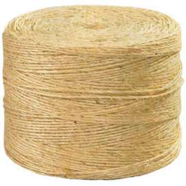 Global Industrial Sisal Twine, 1 Ply, 3000'L, 190 Lbs. Tensile Strength, Natural