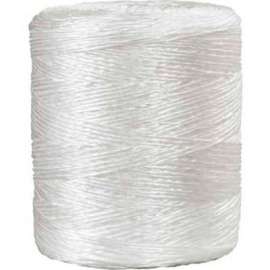 Global Industrial Polypropylene Tying Twine, 2 Ply, 2650'L, 490 Lbs. Tensile Strength, White