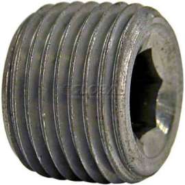 Buyers Hex Socket Plug, H3169x4, 1/4" Male Pipe Thread - Min Qty 209