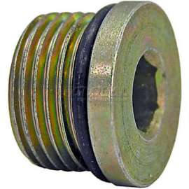 Buyers Straight Thread O-Ring Hex Socket Plug, H7238x16, 1" Port Size - Min Qty 16