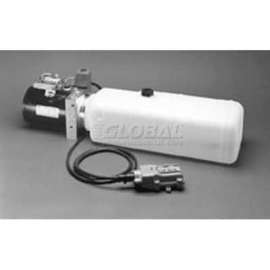 Buyers Electric 3-Way Release Valve DC Power Unit, PU319LR, 1.87 Gal Poly Reservoir, .375" NPTF