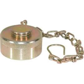 Buyers Wing Type Quick Detach Hydraulic Coupler, QDDC241, 1-1/2" NPT Coupler, Dust Cap W/Chain