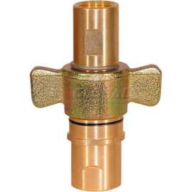 Buyers Wing Type Quick Detach Hydraulic Coupler, QDWC242, 1-1/2" NPT Coupler, 100 Flow GPM