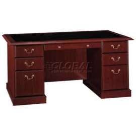 Bush Furniture Managers Desk - 66" - Harvest Cherry - Saratoga Series