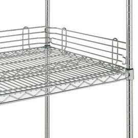 Metro 4"H Side & Back Shelf Ledge for Open Wire Shelving - 24"