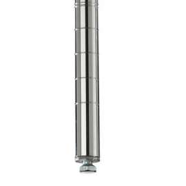 Stationary Post For Metro Open-Wire Shelving - 86-5/8"