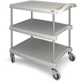 Metro Utility Cart w/3 Shelves, 400 lb. Capacity, 34-3/8"L x 23-7/16"W x 35-1/2"H, Gray