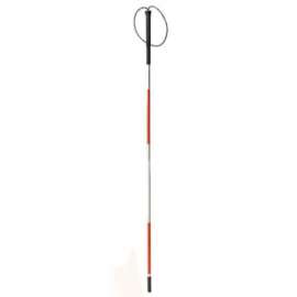 Deluxe Folding Blind Cane with Wrist Strap