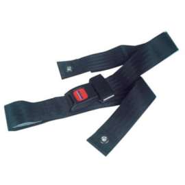 Black Wheelchair Seat Belt, Auto-Clasp Closure, For Waist Sizes Up to 48", 1 Each