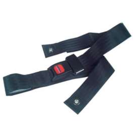 Bariatric Wheelchair Seat Belt, Auto-Clasp Closure, Black, For Waist Sizes Up to 60", 1 Each