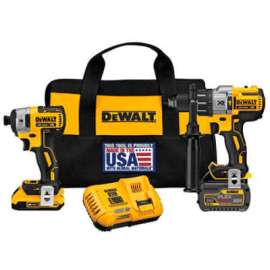 DeWalt DCK299D1T1 Flexvolt Hammer Drill & Impact Kit, DCD996 & DCF887