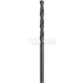DeWALT Aircraft Black Oxide Extended Length Drill Bit, DW1607, 1/4" Diameter, 6" Long
