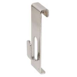 Flush Notched Hook - Chrome