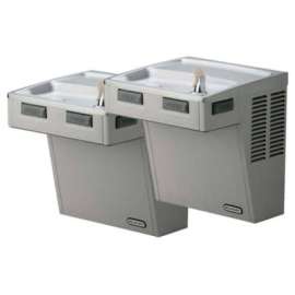 Elkay Wall Mount ADA Water Cooler, Light Gray Granite, 2 Station, 115V, 60Hz, 5 Amps, EMABFTLR8LC