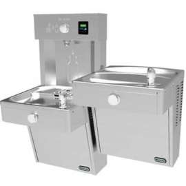 Elkay VRCTLR8WSK EZH20 Vandal Resistant Bi-Level Water Bottle Filling Station, Stainless Steel