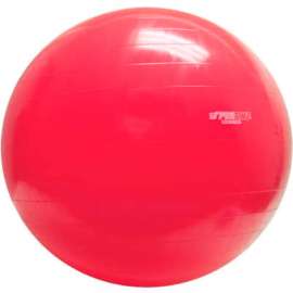 PhysioGymnic Molded Vinyl Inflatable Exercise Ball, 95 cm (38"), Red