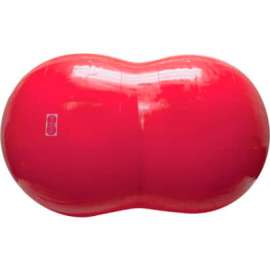 PhysioGymnic Molded Vinyl Inflatable Exercise Roll, 85 cm (34"), Red