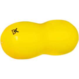 CanDo Inflatable Exercise Saddle Roll, Yellow, 16" Dia. x 35"L