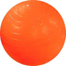 CanDo Inflatable Exercise Ball, Orange, 55 cm (22")