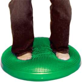 CanDo Inflatable Vestibular Seating/Standing Disc, 60 cm (24"), Green