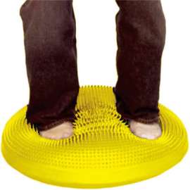 CanDo Inflatable Vestibular Seating/Standing Disc, 60 cm (24"), Yellow