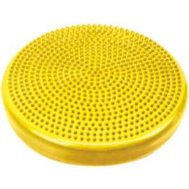 CanDo Inflatable Vestibular Seating/Standing Disc, 35 cm (14"), Yellow