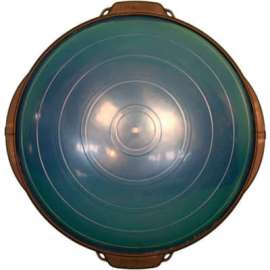 CanDo Core Training Dome with Pump and Resistance Cords, 21" Diameter, Blue