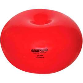 CanDo Donut Ball, 30" Dia. x 16"H, Red, 300 lbs. Capacity