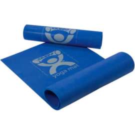 CanDo Eco-Friendly Premium Yoga Mat, Blue, 68" x 24" x 1/4"