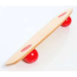 TOGU Balanza Freeride Balance Board, Birch Wood with Red Balls