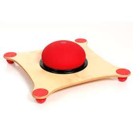 TOGU JumpStep Balance Board, Birch Wood with Red Balls