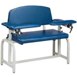 Clinton 66000 Lab X Series Extra-Wide Blood Drawing Chair with Padded Arms