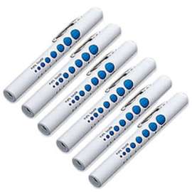 ADC Adlite Disposable Penlight, White with Pupil Gauge, 6/Pack