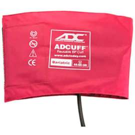 ADC Bariatric Adcuff Reusable Sphyg Cuff, One-Tube, Latex-Free, Burgundy