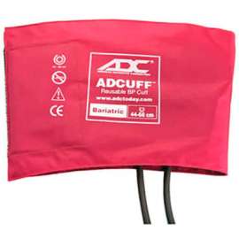 ADC Bariatric Adcuff Reusable Sphyg Cuff, Two-Tube, Latex-Free, Burgundy