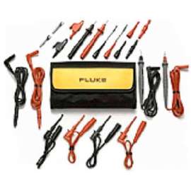 Fluke TL81A Deluxe Test Lead Set, CAT II 300 V. UL Listed, Pouch, 22 Pc.