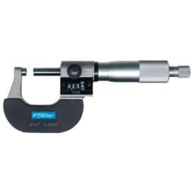 Fowler 52-224-001-1 0-1" Mechanical Outside Micrometer W/Digital Counter & Ratchet Stop Thimble