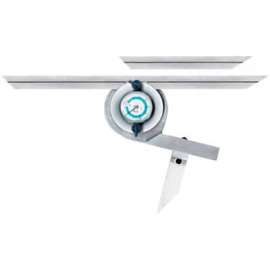 Fowler 52-440-777-0 Universal Dial Protractor with 6" & 12" Blades