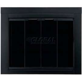 Pleasant Hearth Ascot Fireplace Glass Door Black AT-1001 37-1/2"L x 33"H