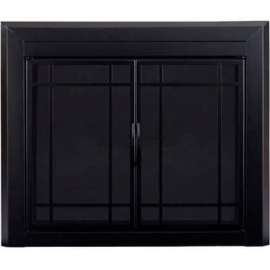 Pleasant Hearth Easton Fireplace Glass Door Black EA-5011 37-1/2"L x 33"H
