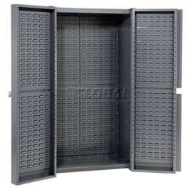 Storage Cabinet - Louver In Doors And Interior 38 x 24 x 72 Assembled